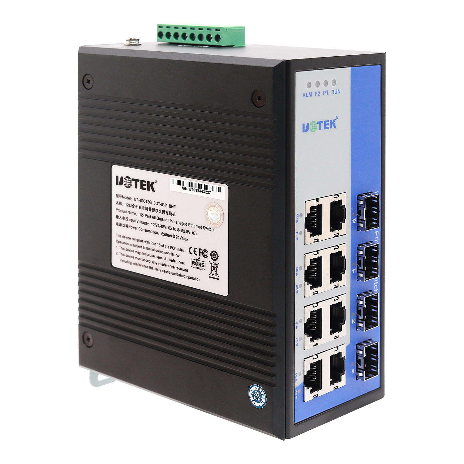 12口全千兆非網管型以太網交換機