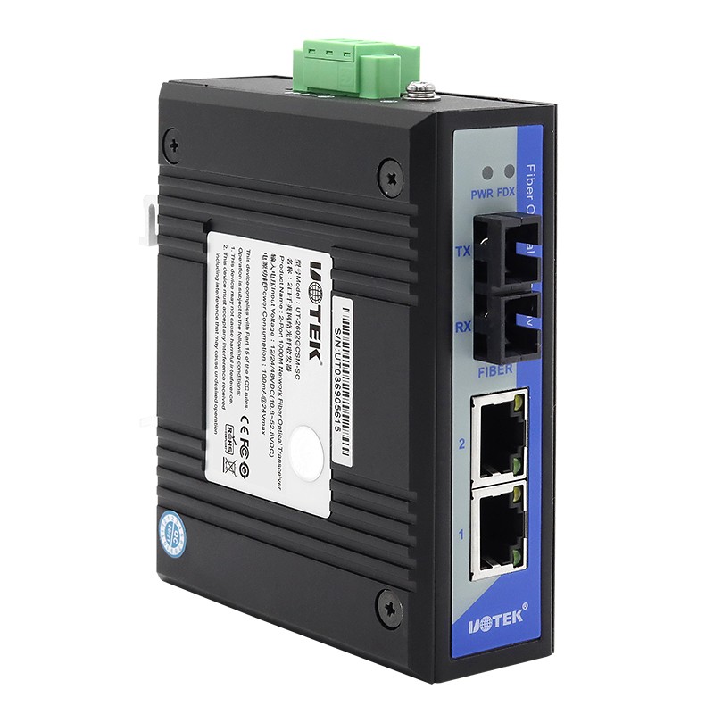 工業級千兆以太網光纖收發器